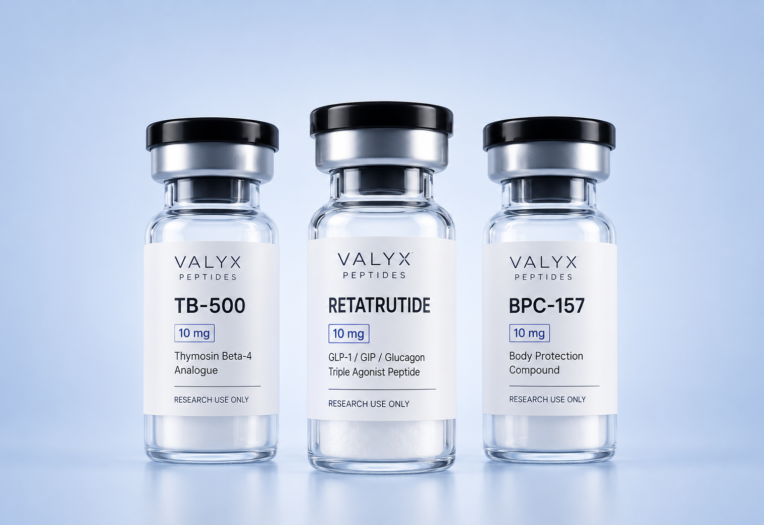 Retatrutide research peptide vial